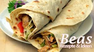 Hahnchen Wrap Durum Doner Mit Yufka Fladenbrot Youtube Fladenbrot Lebensmittel Essen Doner Selber Machen
