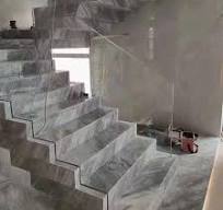 Florence Gray Marble Stair Floor Tile Background