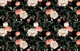 Pastel plain background background vintage wooden background lights background textured background. Dark Vintage Floral Wallpaper Mural Hovia