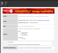 Visitors trying to access cnn.com got a message saying: Solved Outlook Template For Outages Best Practices