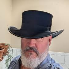 Black Suede Leather Clint Eastwood Pale Rider Style Western Outlaw Mens Hat 