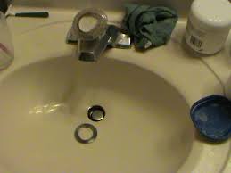 repair a broken bathroom sink drain