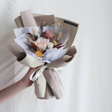 Create your own wax flowers. Standard Preserved Flower Bouquet Chestnut S Treasure Bunga Kering Buket Bunga Kartu Bunga