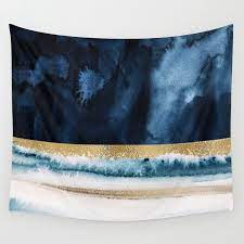 Veteran army soldier navy memorial d wall tapestry. Buy Navy Blue Gold And White Abstract Watercolor Wall Tapestry By Garden Of Delights Art Gallery Abstract Watercolor Art Abstract Watercolor Tapestry