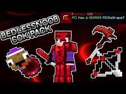 Maybe you would like to learn more about one of these? Bedless Noob 60k Bedsword Overlay By Tokyeo Vilerror Ham Pvp Pack Mcpe Youtube