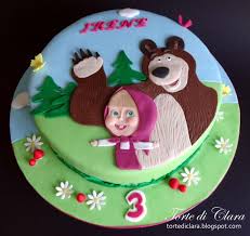 Masha And The Bear Baby Birthday Cakes Bear Cakes Cake