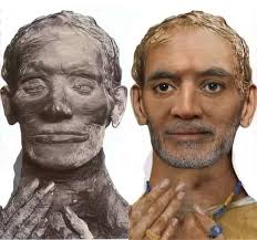 Arrangement in blue vase mixed media art for sale