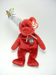 Birthday Bear Beanie Baby July Happy Birthday Bear Ty Beanie Babies Party Hat Stuffed Animal Toy 9 Tybeaniebabies Beanie Baby Bears Happy Birthday Bear Baby Beanie