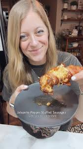 Air Fryer Stuffed Italian Sausage Cream Cheese