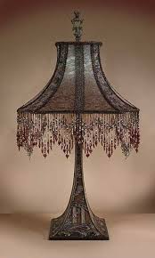 Antique Victorian Beaded Fringe Lamp Love It Victorian Lamps Victorian Lampshades Vintage Lamps