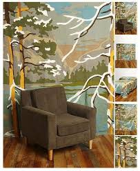It might be something fun to do in the play. Winter Woods Tapestry Paint By Number Vintage Painting Mural