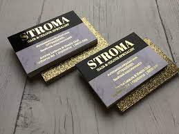 Sparkle business cards produced with duplex. Foil Finish Glitter Business Cards Essar Aitch