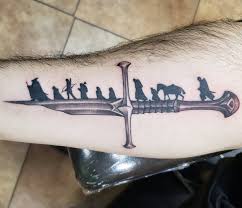 Lord of the rings tattoos have so many wild variations. Finally Got My Lord Of The Rings Tattoo And I Couldn T Be Happier Lotr