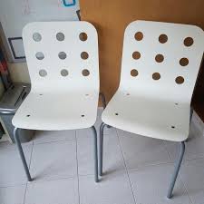 They are made of distinct materials such as wood, metal, steel and. Ikea Jules White Wooden Chair With Steel Legs Model 13755 Furniture On Carousell