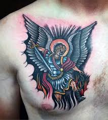 Colegio san miguél arcángel is born on 2003 by the initiative of a group of married couples from the federation of schoenstatt families. 155 Saint Michael Tattoos Everything You Need To Learn With Meanings Wild Tattoo Art