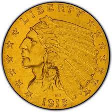The classic liberty $2.5 gold coin, otherwise referred to as the classic head quarter eagle, is a gold coin that was produced by the u.s. 1915 Indian Head 2 50 Quarter Eagle Values And Prices Past Sales Coinvalues Com