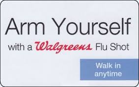 Walgreens gift card for flu shot. Gift Card Arm Yourself With A Walgreens Flu Shot Walgreens United States Of America Col Us Wal 032