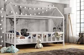 Kinderbett Kinder Hausbett Mit Rausfallschutz Holz Bett Kinder Bett Haus Kinder Bett Kinderbett Haus