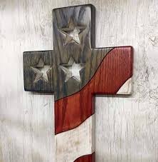 Black And White Striped Flag With Cross American Flag Cross Wood Crafts Wood Projects Wood Crosses
