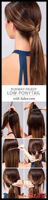 Fast And Easy Hairstyles For Straight Hair Like Runway Ready Low Ponytail Pop Easy Hairstyles Straight Hairstyles Long Hair Styles