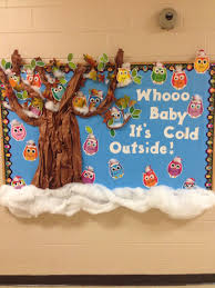 Winter Owl Theme Bulletin Board Owl Bulletin Boards Owl Theme Classroom Owl Classroom
