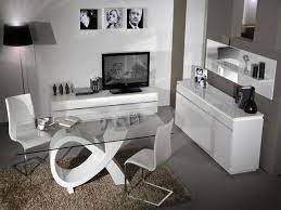 Logan White High Gloss Glass Dining Table Glass Dining Table Living Room Sets White Dining Chairs