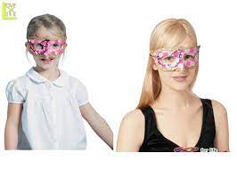 1 ドミノ マスク シャイニー ピンク仮面 舞踏会 仮装 ハロウィン かわいい、キラキラピンクのドミノマスク♪☆当店のパーティグッズ♪パーティーグッズ  パーティ グッズ おもちゃ 大：[ワールドショップ]