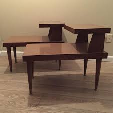 It was a piece of furniture sold in the 50s and a drum table. Pair Of Mersman Midcentury Step Side Tables Modern Vintage Style Lighting And Home Decor