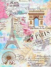 A Really Cute Eifel Tower Poster Menara Eiffel Lukisan Tinta Wisata Prancis