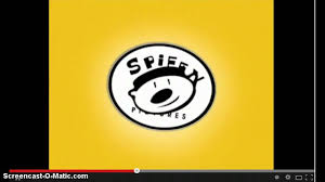 On a tangerine background, an oval with a stylized fox wearing an artist's cap, inside a circle with spiffy at the top and pictures at the bottom, zooms out to the middle of the screen. Spiffy Logo Youtube