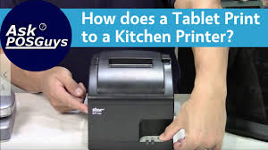 Ask Posguys How Does A Tablet Print To A Kitchen Printer Youtube