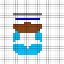 Frozone The Incredibles Perler Bead Pattern Perler Bead Art Perler Bead Patterns Disney Cross Stitch
