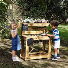 aldi's mud kitchen encourages kids to