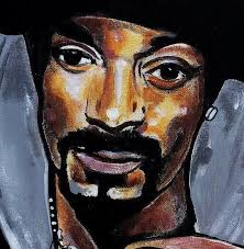 Snoop Dog original portrait painting realism in acrylics