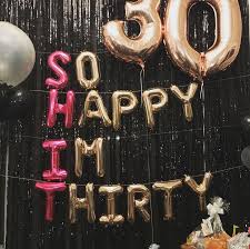 30th Birthday Simple Party Decorations At Home 30 Geburtstag Dekor Quot So Glucklich Bin Ich Dreissig Quot Ballon Banner Rosegold Part 30 Geburtstag Dekorationen Ballon Banner Goldene Partydekorationen