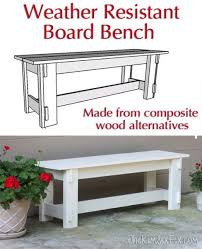 Composite Weather Resistant Bench Azek Miratek Trex Furniture Diy Diy Furniture Projects Diy Pallet Furniture