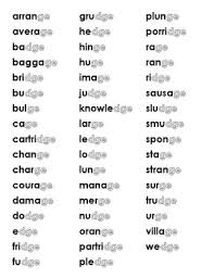 List of words that end with dge. Dge Ge Word Endings Bingo By Learning Fun Teachers Pay Teachers
