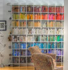 Color Coded Books Bookshelf Inspiration Beautiful Bookshelf Bookshelves