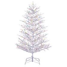 Ge 5 Ft Indoor Outdoor Winterberry Pre Lit Artificial Christmas Tree With Multicolor Lights Outdoor Christmas Lights Outdoor Christmas Christmas Lights