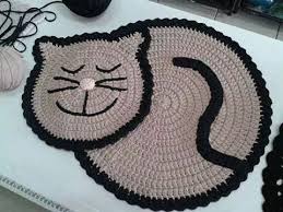 Dekoratif Kedi Desenler Aplike Orgu Desenleri