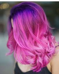 Those curls add movement to the style and the blend of pink with blue make the ombre appear so light and airy. 7 Best Pink Purple Blue Hair Ideas Hair Dyed Hair Hair Inspiration