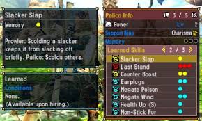 While the palamute has a range of offensive skills, the palico. Capcom Monster Hunter Generations Official Web Manual