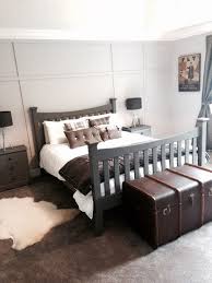 Older Teenage Boys Grown Up Bedroom Grey Walls With Meg Panelling To Back Wall Bedroom Furnit Bedroom Design Grey Bedroom Furniture Painted Bedroom Furniture