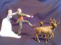Choose from cowboy and cowgirl wedding cake toppers that are riding high on wedding collectibles has a good selection of hunting and fishing themed wedding cake toppers. Funny Wedding Cake Topper Real Tree Camo Camoflauge Hunting Deer Funny Wedding Cake Toppers Funny Wedding Cakes Funny Cake Toppers