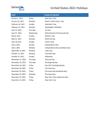 Local holidays are not listed. United States Holidays 2021 In Pdf Word And Excel State Holidays Global Holidays Holiday List