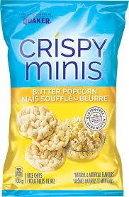 Quaker Croustilles De Riz Crispy Minis Saveur De Mais Souffle Au Beurre Crispyminis Ca