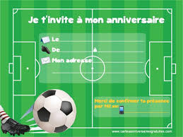 Invitation Anniversaire Football A Imprimer Anniversaire Foot Anniversaire Football Invitation Anniversaire