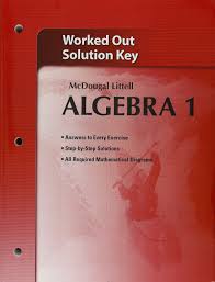 Holt mcdougal algebra 1 book. Holt Mcdougal Larson Algebra 1 Worked Out Solutions Key Mcdougal Littel 9780618736638 Textbooks Amazon Canada