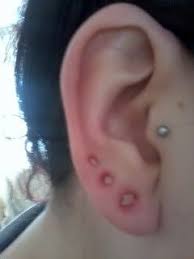 0g 2g And 4g Freshly Removed Stretched Ears Septum Tattoo Permanent Eyeliner