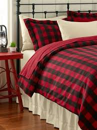 Black Red Checkered Comforter Home Plaid Bedroom Home Decor